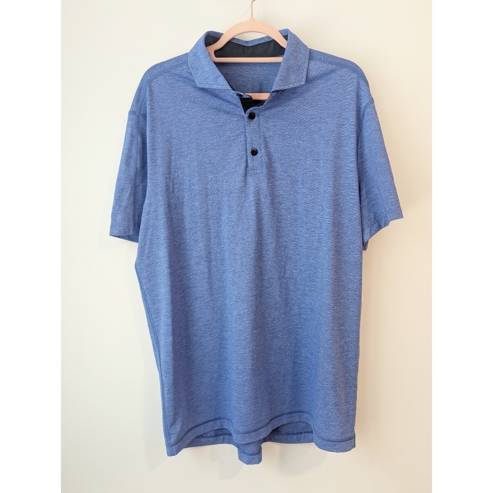 Lululemon Evolution Polo Shirt In Heathered Blue